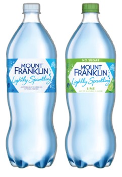 Mount+Franklin+Lightly+Sparkling+Water+1.25+Litre+Selected+Varieties