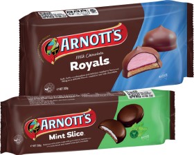 Arnotts-Chocolate-Biscuits-160250g-Selected-Varieties on sale