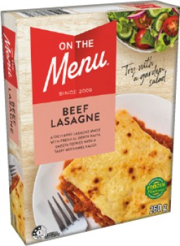 On+The+Menu+Frozen+Meal+260g+Selected+Varieties