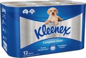 Kleenex-Complete-Clean-Toilet-Tissue-12-Pack on sale