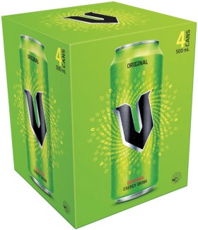V-Energy-Drink-4x500mL-Selected-Varieties on sale
