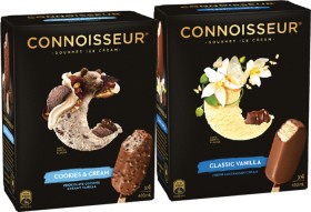 Connoisseur+Gourmet+Ice+Cream+4+Pack+or+Mini+6+Pack+Selected+Varieties