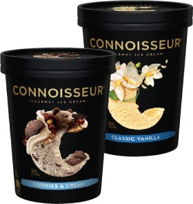 Connoisseur-Gourmet-Ice-Cream-1-Litre-Selected-Varieties on sale