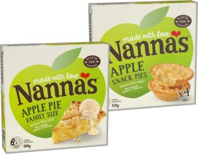 Nannas-Fruit-Pie-Family-Size-600g-or-Snack-Pies-450g-Selected-Varieties on sale