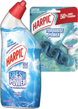 Harpic+Fresh+Power+Liquid+Toilet+Cleaner+700mL+or+Rim+Block+39g%2A+Selected+Varieties