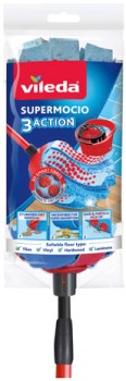 Vileda+Super+Mocio+Power+Press+Bucket+%26amp%3B+Wringer+1+Pack+or+3+Action+Mop+1+Pack