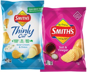 Smiths-Crinkle-Cut-Chips-170g-or-Thinly-Cut-Chips-175g-Selected-Varieties on sale