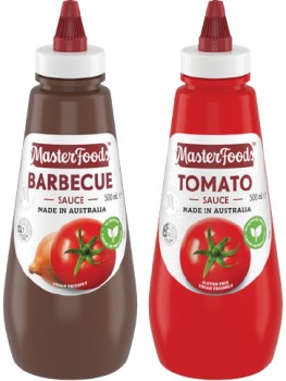 MasterFoods-Squeezy-Sauce-475500mL-Selected-Varieties on sale