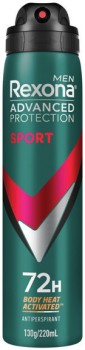 Rexona-Advanced-Protection-Antiperspirant-Spray-220mL-Selected-Varieties on sale