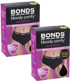 Bonds-Bloody-Comfy-Full-Brief-Heavy-Period-Underwear-Size-12-or-14-1-Pack on sale