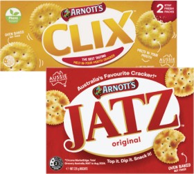 Arnott%26%23039%3Bs+Jatz+or+Clix+Crackers+225g-250g