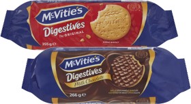 McVities-Plain-or-Chocolate-Digestives-266g-355g on sale