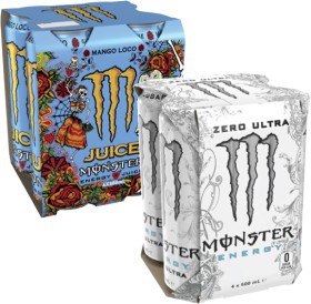 Monster+Energy+Drink+4x500mL