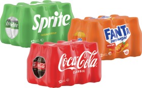 Coca-Cola-Fanta-or-Sprite-Soft-Drink-12x300mL on sale