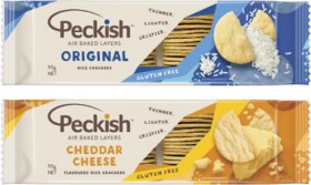 Peckish-White-Rice-Crackers-90g on sale
