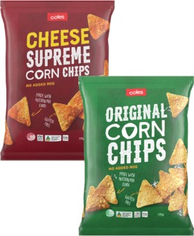 Coles-Corn-Chips-175g on sale