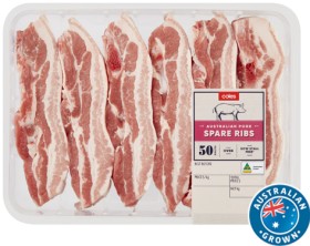 Coles-Australian-Pork-Spare-Ribs on sale