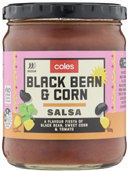 Coles+Black+Bean+%26amp%3B+Corn+Salsa+439g