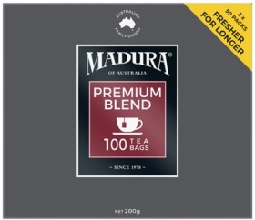 Madura-Premium-Blend-Tea-Bags-100-Pack on sale
