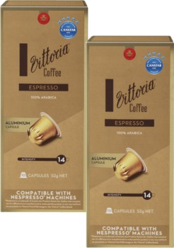 Vittoria+Nespresso+Compatible+Coffee+Capsules+10+Pack
