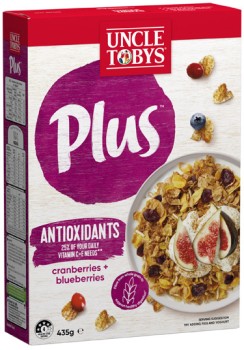 Uncle-Tobys-Plus-Cereal-410g-435g on sale