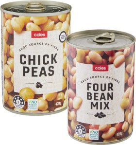 Coles-Beans-420g on sale