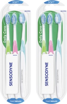 Sensodyne+Soft+Daily+Care+Toothbrush+3+Pack