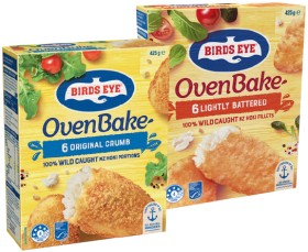 Birds-Eye-Oven-Bake-Fish-Fillets-425g-Selected-Varieties on sale