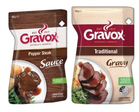 Gravox+Gravy+or+Sauce+165g+Selected+Varieties