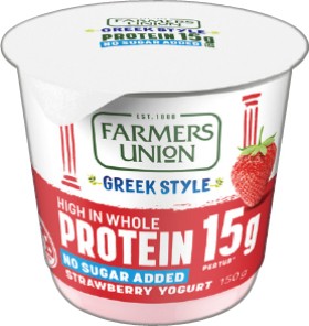 Farmers+Union+Greek+Style+High+Protein+Yogurt+150g+Selected+Varieties