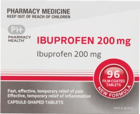 Pharmacy+Health+Ibuprofen+200mg+96+Tablets