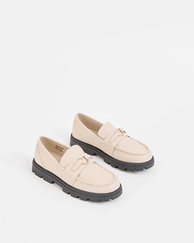 Girls-Senior-Heart-Loafer-Neutral on sale