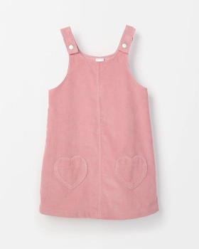 Australian+Cotton+Corduroy+Pinafore+Dress+-+Pink