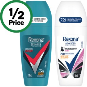 Rexona-Advanced-72hr-Roll-On-Deodorant-50ml on sale