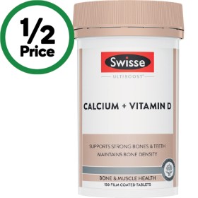 Swisse+Ultiboost+Calcium+%2B+Vitamin+D+Tablets+Pk+150%7E