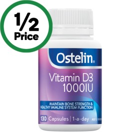 Ostelin+Vitamin+D3+1000IU+Capsules+For+Bone+Health+%2B+Immunity+Pk+130%7E