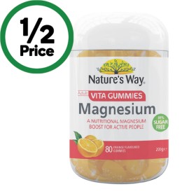 Natures-Way-Adult-Vita-Gummies-Magnesium-Pk-80 on sale