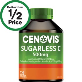 Cenovis-Sugarless-Vitamin-C-500mg-Tablets-Pk-320 on sale