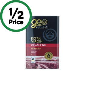 Good-Earth-Oils-Extra-Virgin-Canola-Oil-4-Litre on sale