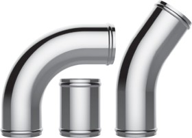 SAAS+Intercooler+Pipe+Polished+Alloy%2C+Black+%26amp%3B+Stainless+Steel