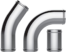 SAAS+Intercooler+Pipe+Polished+Alloy%2C+Black+%26amp%3B+Stainless+Steel