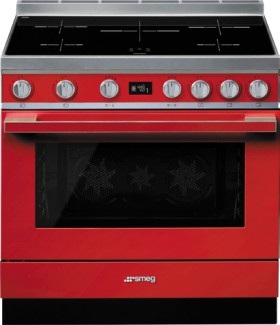 Smeg+90cm+%26%23039%3BPortofino%26%23039%3B+Pyrolytic+Self-Cleaning+Freestanding+Cooker+with+Induction+Cooktop