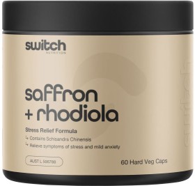Switch+Nutrition+Saffron+%2B+Rhodiola+Stress+Relief+60+Capsules