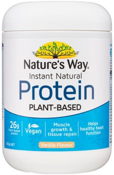 Natures-Way-Instant-Natural-Plant-Based-Protein-Powder-Vanilla-375g on sale