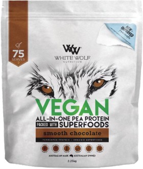 White+Wolf+Vegan+Protein+With+Superfoods+Smooth+Chocolate+2.25kg