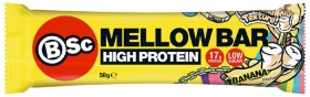 BSc-Body-Science-High-Protein-Mellow-Bar-Banana-12-x-50g on sale