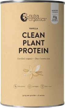 Nutra+Organics+Clean+Plant+Protein+Powder+Vanilla+500g