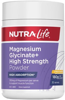 Nutra-Life+Magnesium+Glycinate%2B+High+Strength+Powder+180g