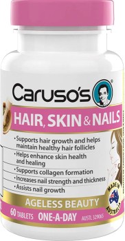 Carusos-Hair-Skin-and-Nails-60-Tablets on sale