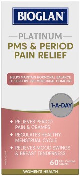 Bioglan+Platinum+PMS+%2B+Period+Pain+Relief+60+Tablets